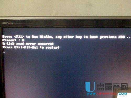 开机提示disk error press any key to restart怎么办
