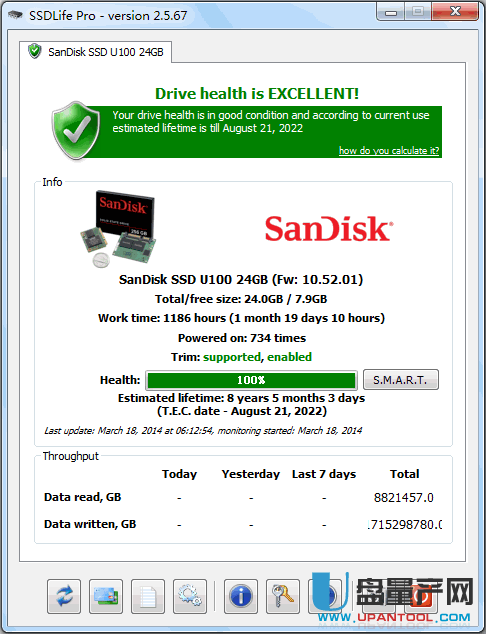 SSDLife Pro v2.5.67绿色版