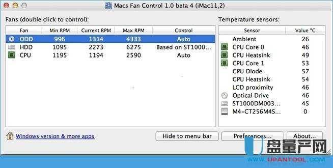 Macs Fan Control(cpu降温软件检测转速)win版V1.1.1