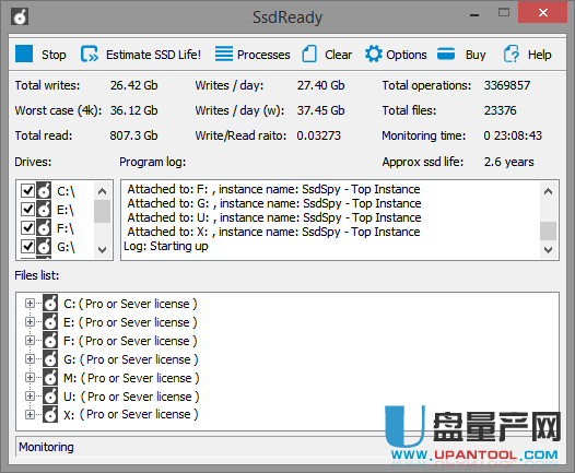 SsdReady估算SSD固态硬盘寿命检测工具1.30官方版