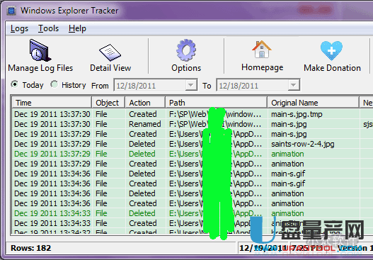电脑详细操作记录监控工具Windows Explorer Tracker 1.1