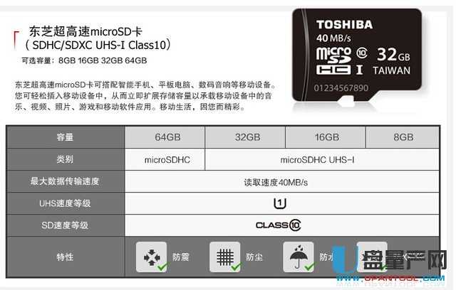 东芝40MB/s TF卡怎么样评测-用于手机扩容