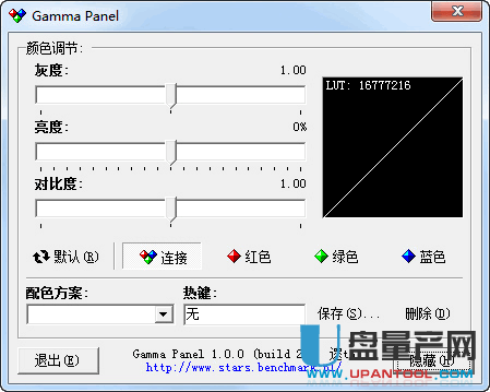 Gamma Panel屏幕亮度色度调整工具2015单文件绿色版
