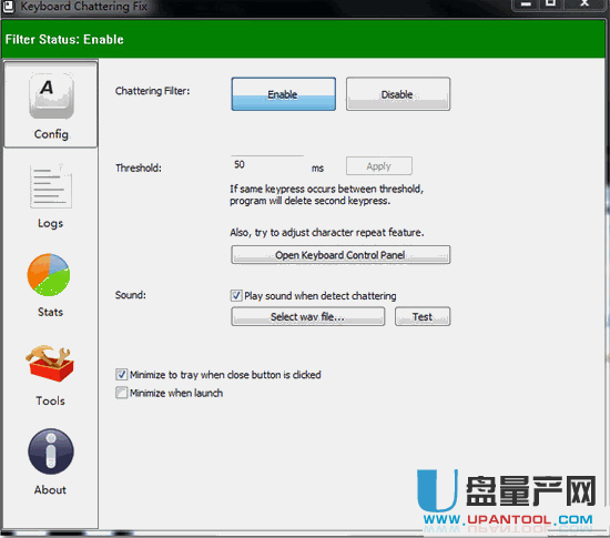 键盘修复工具Keyboard Chattering Fix 0.0.1绿色版