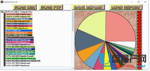 Piechart Disk饼图磁盘容量显示工具3.3.4免费版