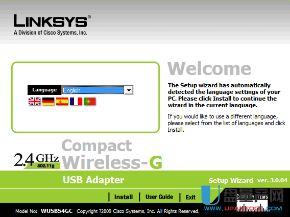 Linksys WUSB54GC无线网卡驱动免费官方版