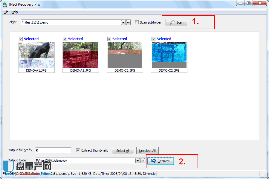 损坏照片修复软件JPEG Recovery Pro 6.0绿色打包WINPE版