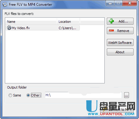 FLV转MP4工具Free FLV to MP4 Converter1.0绿色免费版