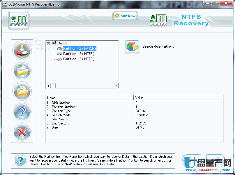NTFS分区数据恢复软件001Micron NTFS Recovery 5.8.4.1绿色免费版