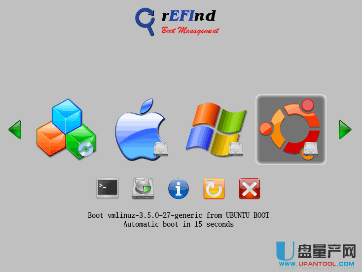 Ubuntu和Win双系统引导修复工具rEFInd 8.4