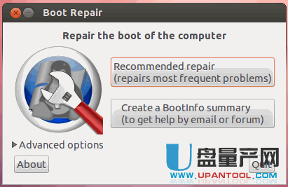 win7+ubuntu双系统引导修复工具boot repair disk 32+64位ISO版
