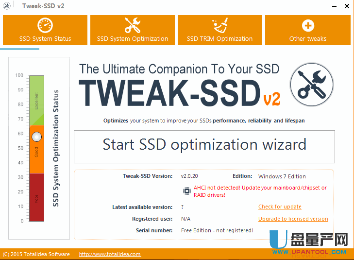 Tweak-SSD (SSD优化工具)2.0.20免费版