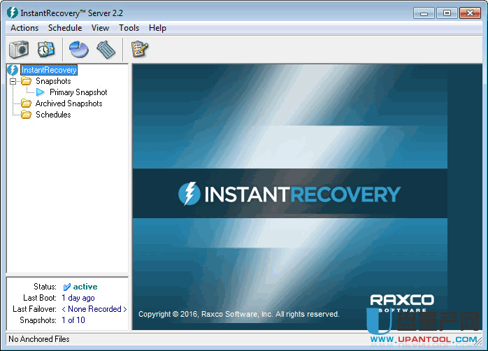 一键还原精灵Raxco InstantRecovery Server 2.3.0.318已注册版