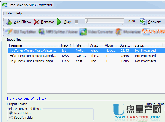 m4a转mp3 Free M4a to MP3 Converter 9.3绿色特殊版
