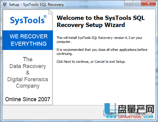 SQL数据库修复工具SysTools SQL Recovery 6.3免费版