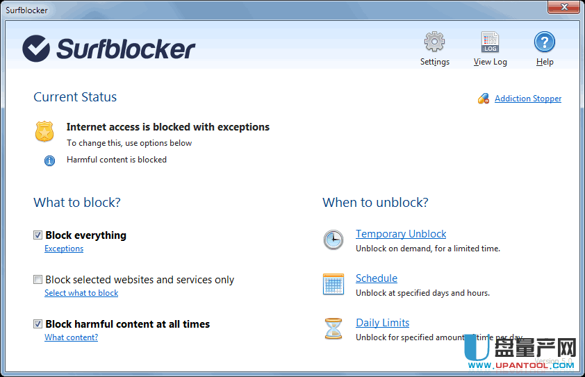 上网控制软件Surfblocker 5.7.0.58已注册版