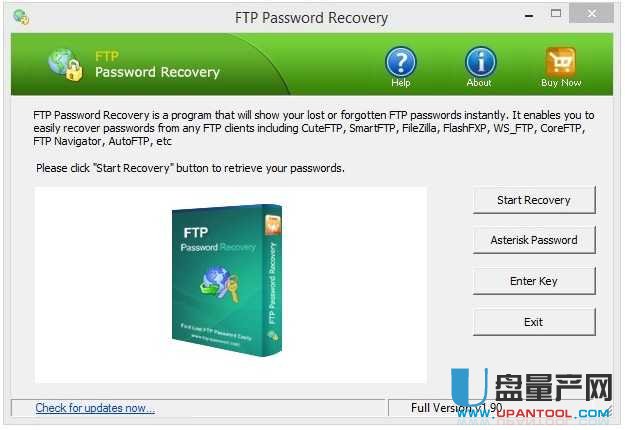 FTP密码恢复软件FTP Password Recovery 1.9注册版