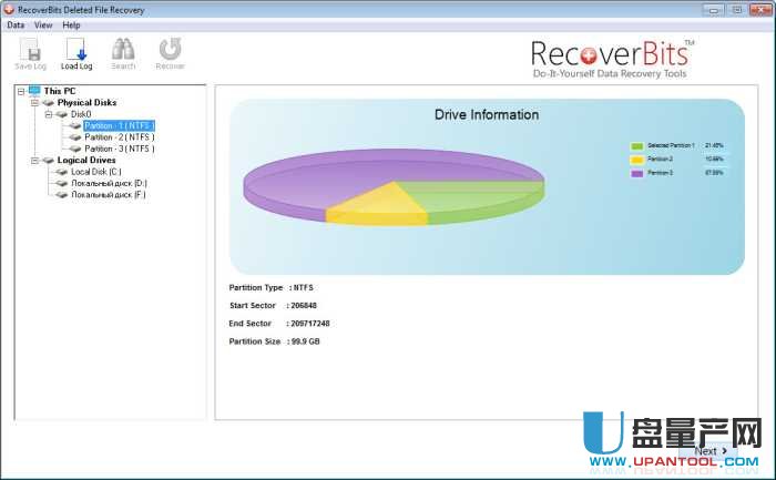 删除文件恢复RecoverBits Deleted File Recovery 2.4注册版