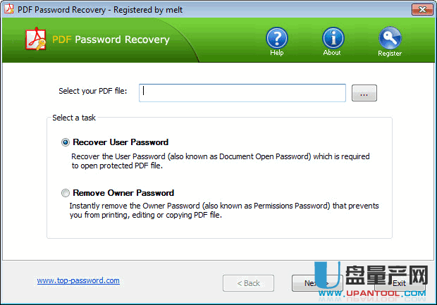 PDF密码恢复软件Top Password PDF Password Recovery 1.70无限制免费版