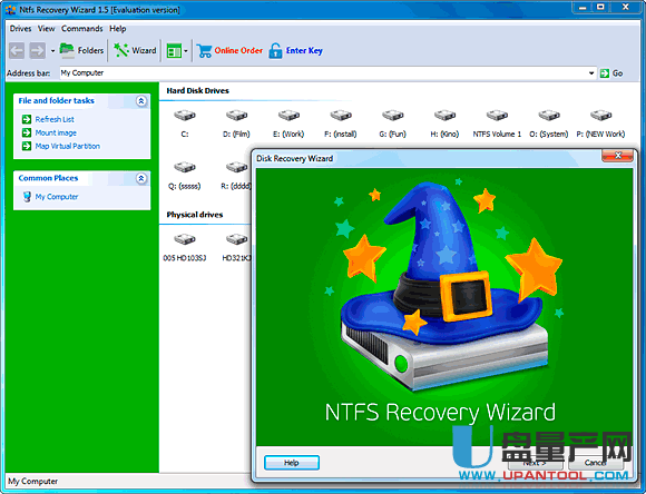 NTFS分区数据恢复NTFS Recovery Wizard 1.5无限制版