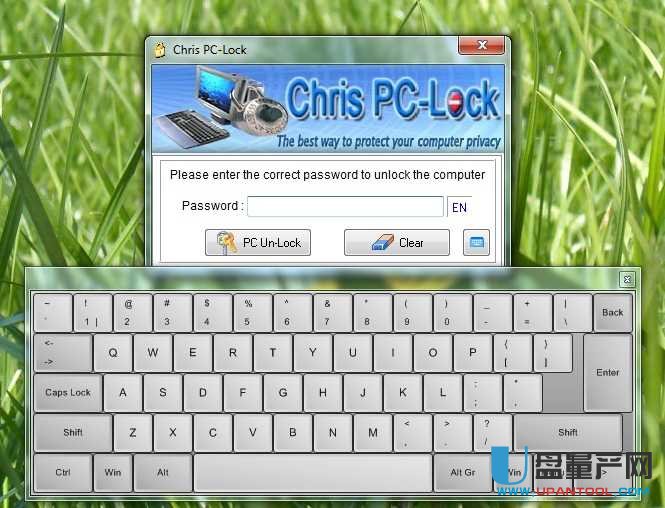 电脑锁定软件Chris PC-Lock 3.60无限制版