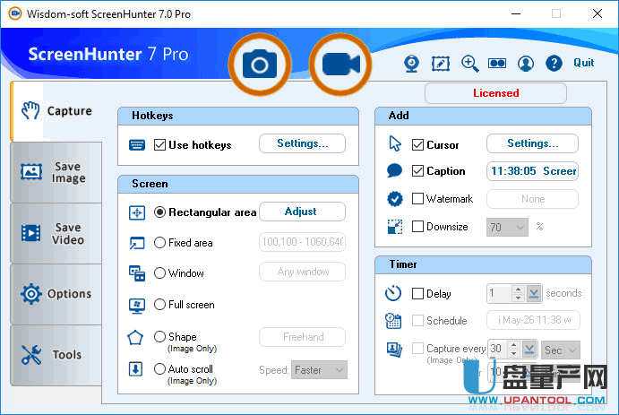 录屏截图软件ScreenHunter Pro 7.0.975特别版