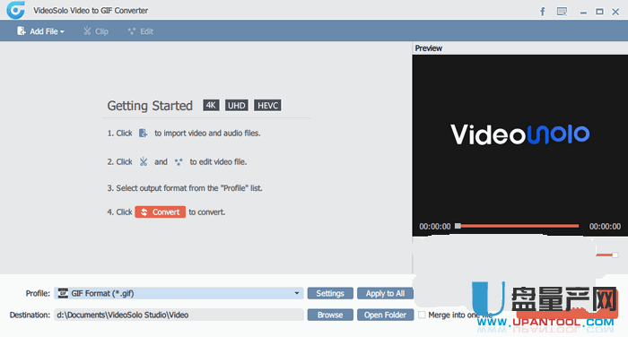 视频转GIF动画转换器VideoSolo Video to GIF Converter特别版
