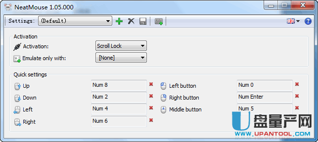 数字小键盘变鼠标工具NeatMouse 1.05绿色便携版