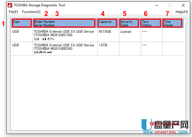 东芝TOSHIBA移动硬盘检测修复工具Toshiba Storage Diagnostic Tool 1.20.6630