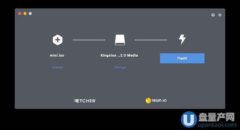 U盘启动烧录工具Etcher 1.4.8支持iso,img,dmg,zip写入SD卡
