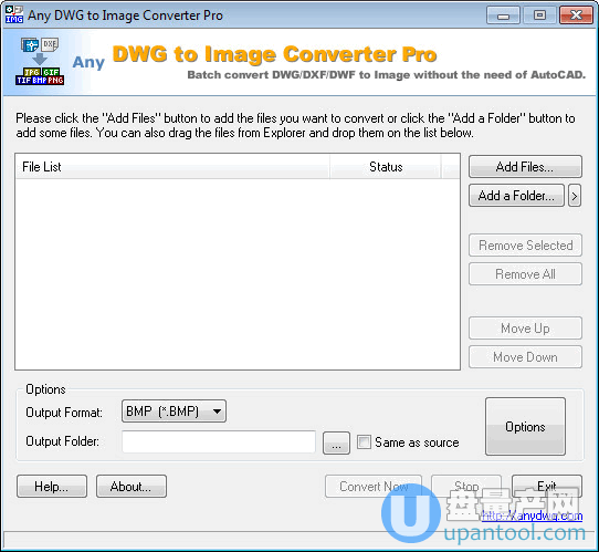 dwg转jpg工具Any DWG to Image Converter Pro 2018版