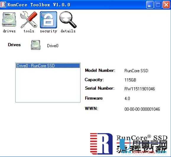 Runcore源科固态硬盘工具箱Toolbox V1.00
