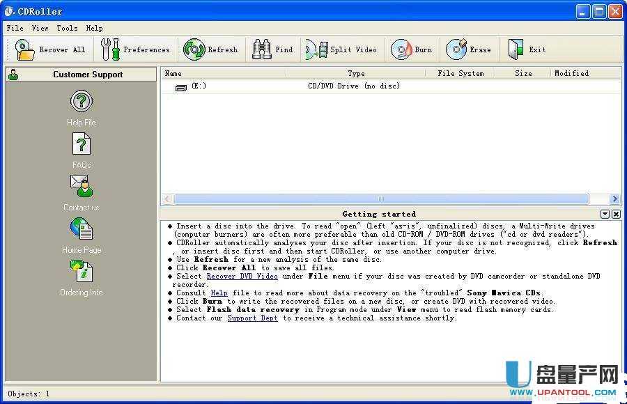 CDRoller9.40.50.1 绿色版(光盘数据恢复工具)
