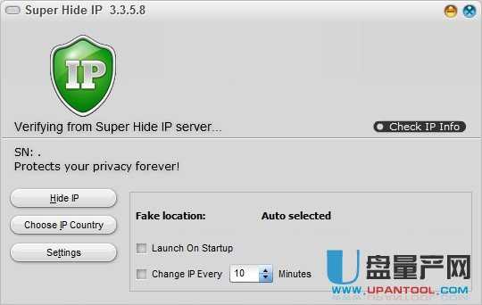 Super Hide IP隐藏ip地址工具3.3.5.8绿色版