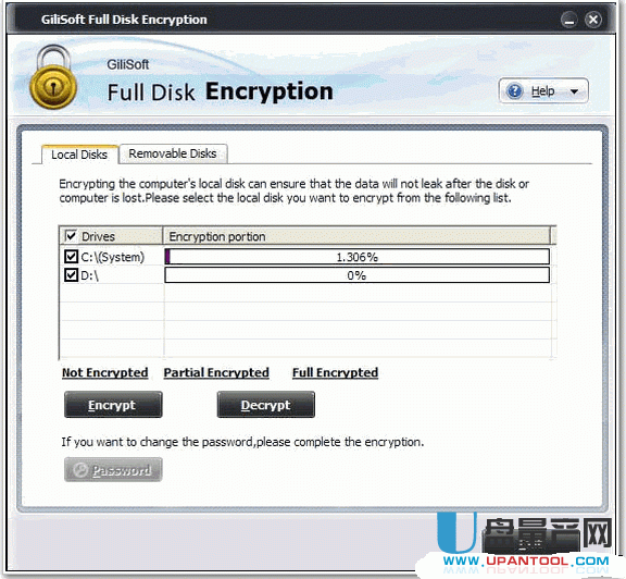 硬盘加密软件Disk Encryption中文免费版