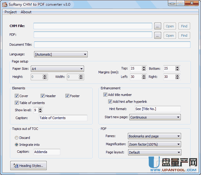 CHM to PDF(CHM转PDF格式转换器)V3.0注册版