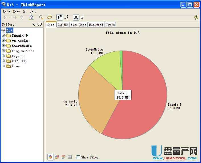 JDiskReport磁盘空间数据分析1.4.1免费版