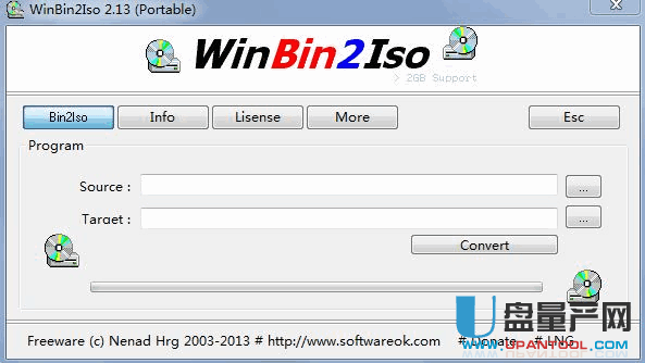 WinBin2Iso(bin转ISO转换工具)2.7.2.0绿色版