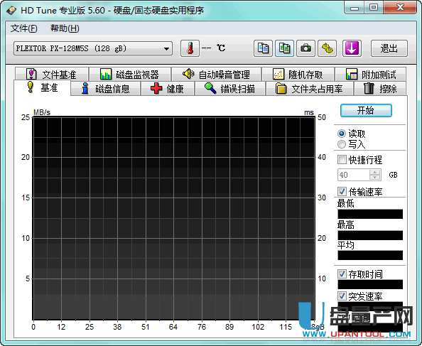 硬盘U盘速度测试工具HDTunePro 5.60中文注册版
