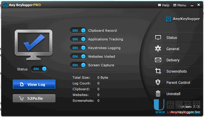 Any Keylogger Pro电脑监控专家版2.3绿色免费版