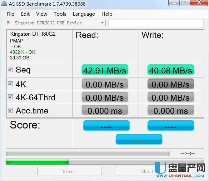 金士顿U盘DTR30G2 32G USB3.0怎么样芯片速度测试