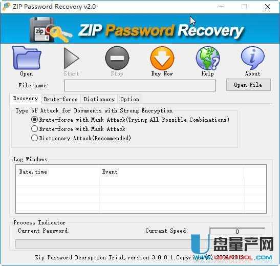 ZIP密码清除器zip password recovery2.0注册版