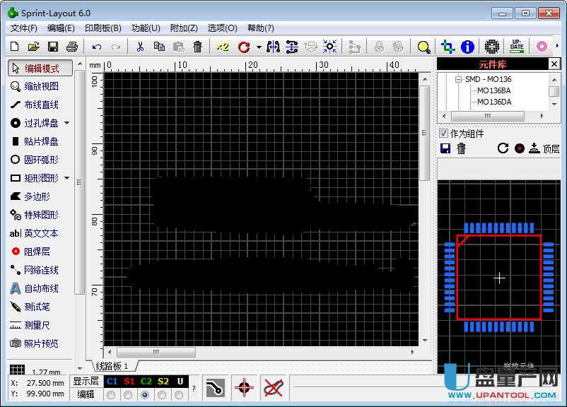 Sprint Layout 6.0 pcb抄板软件中文免费版