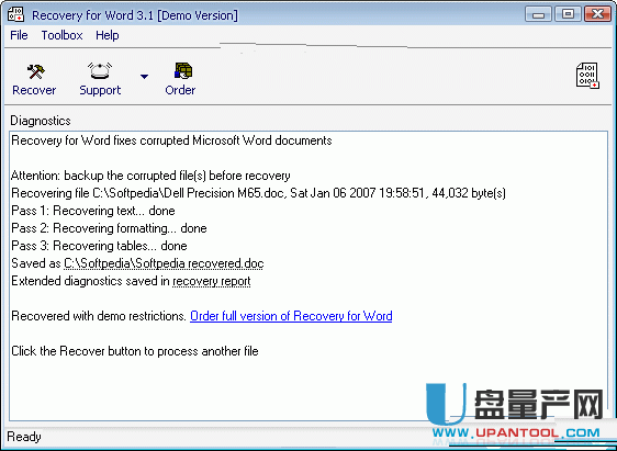 Word文档恢复软件Recovery for Word 5.0免费版
