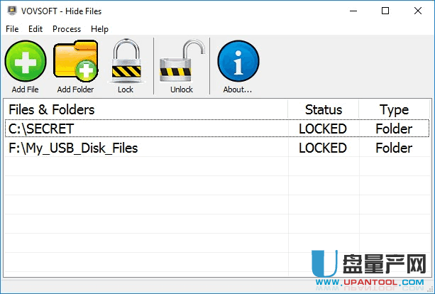 文件夹加密隐藏软件VovSoft Hide Files 4.2特别版